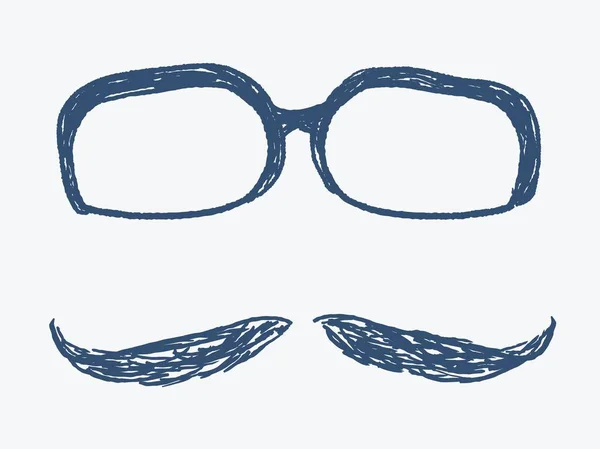 Bigode Hipster - gráficos vetoriais —  Vetores de Stock