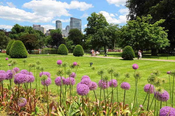 波士顿公共花园 — 图库照片