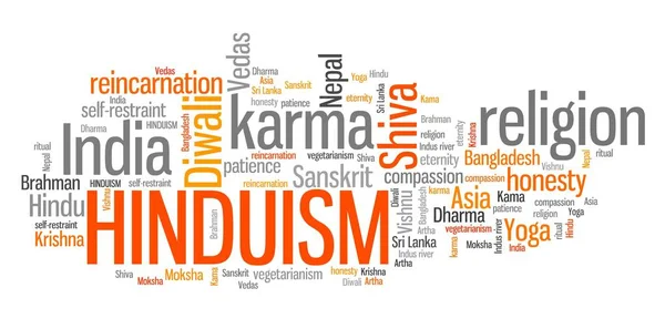 Hinduismus - slovo cloud ilustrace — Stock fotografie