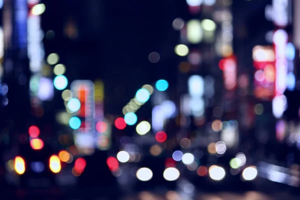 Ciudad de la noche borrosa —  Fotos de Stock