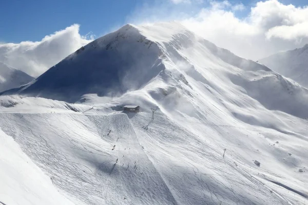 오스트리아 스키-겨울의 알프스 연봉 — 스톡 사진