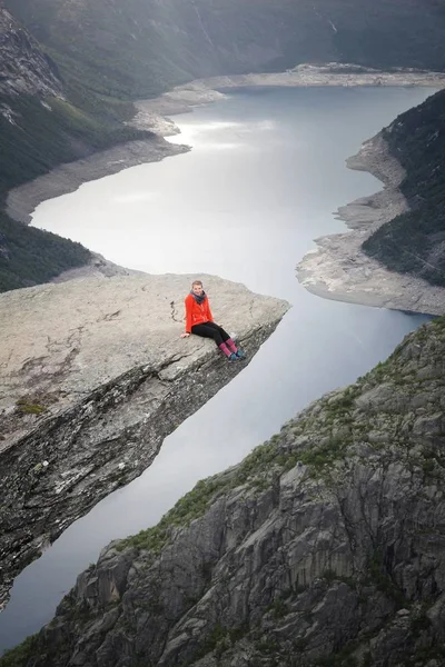 Trolltunga, Noruega trail — Foto de Stock