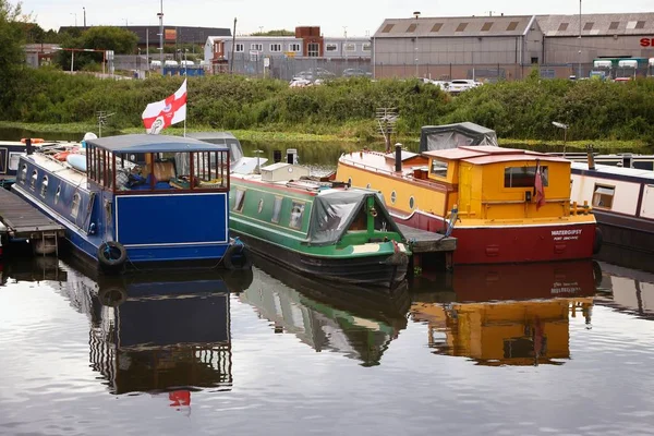 Doncaster houseboats kanał — Zdjęcie stockowe