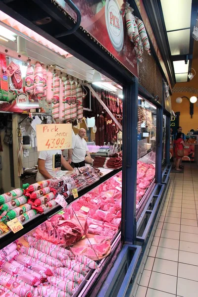 Hungary meat store — Stock Photo, Image