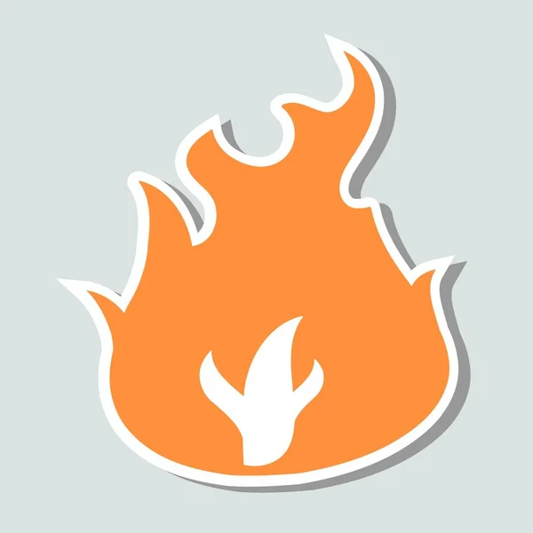 Icono de fuego vector — Vector de stock