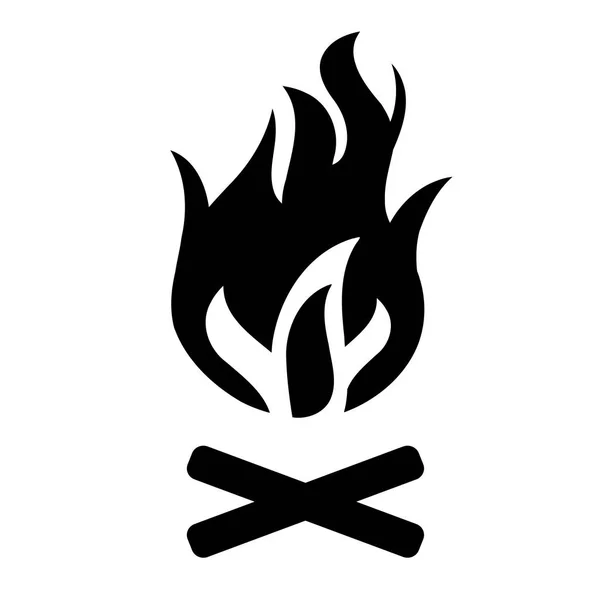 Διάνυσμα campfire εικονίδιο — Διανυσματικό Αρχείο