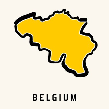 Belçika harita vektör