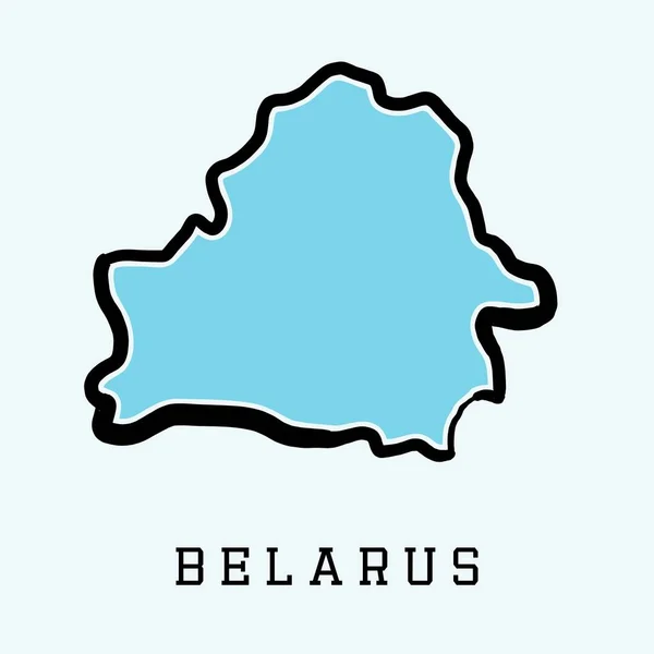 Prosta mapa Białoruś — Wektor stockowy