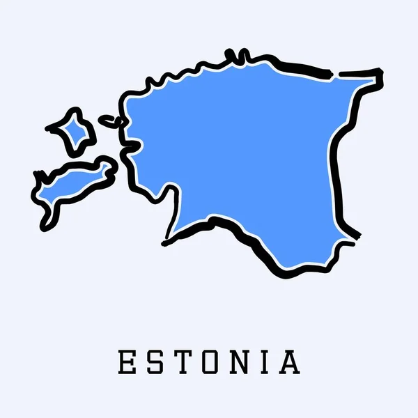 Estonia vector simplificado — Vector de stock