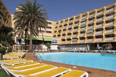 Hotel in Canary Islands clipart