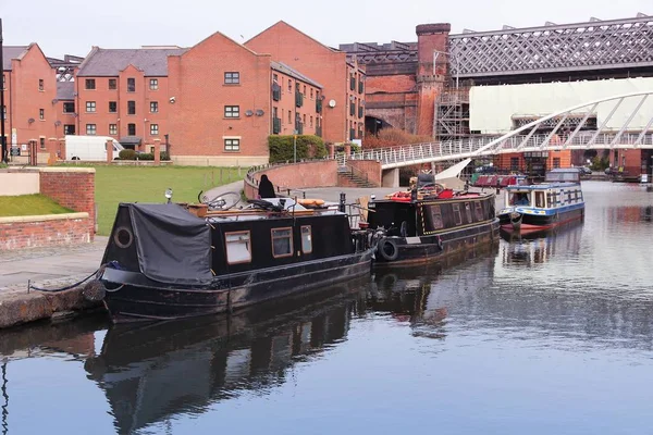 Manchester husbåtar, Storbritannien — Stockfoto