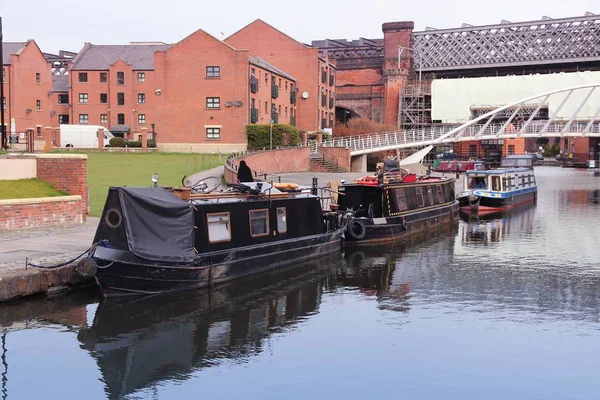 Hausbóty Manchester, Velká Británie — Stock fotografie