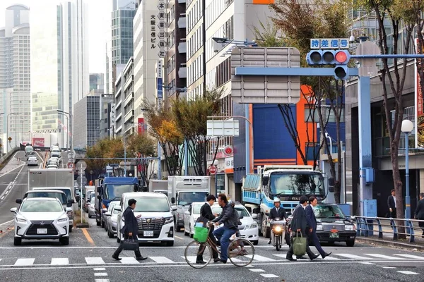 Tráfego de Osaka em Japão — Fotografia de Stock