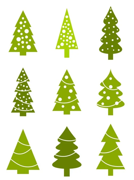 Karácsonyfa készlet — Stock Vector