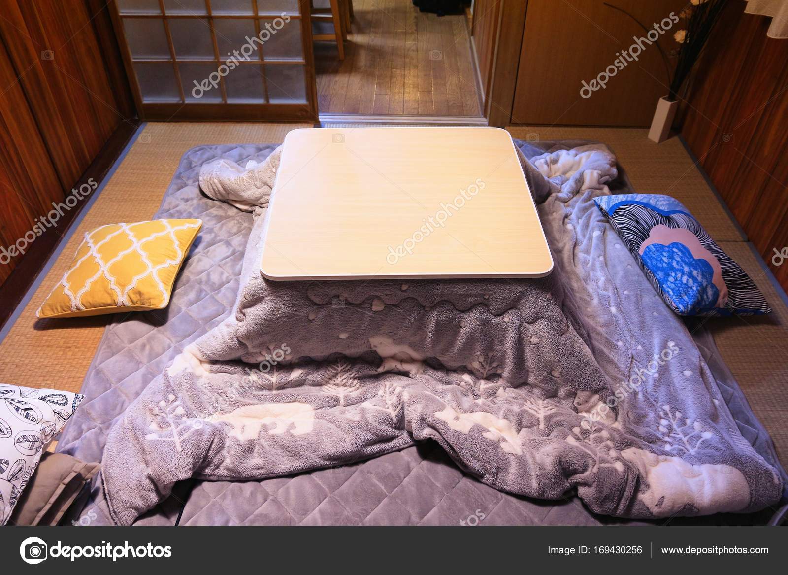 Japan Kotatsu Heated Blanket Table Stock Photo By Tupungato 169430256