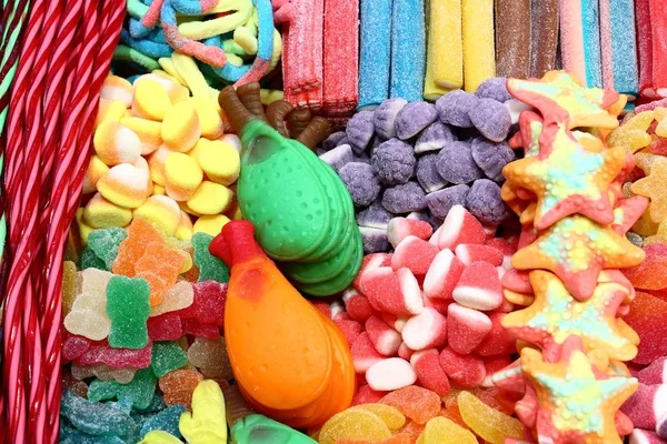 Boqueria sweets in Barcelona — Stock Photo, Image