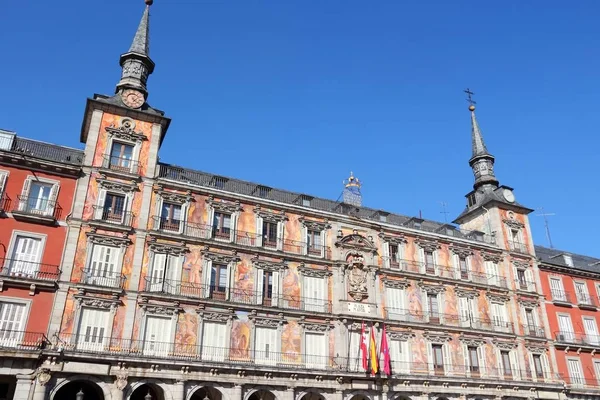 马德里市长广场Plaza mayor, Μαδρίτη — 图库照片