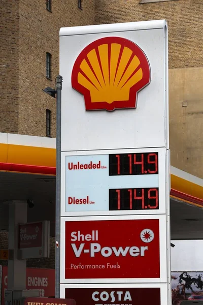 Prezzi della benzina Regno Unito — Foto Stock