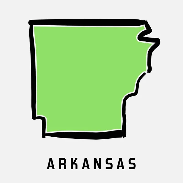 Арканзас карту структури — стоковий вектор