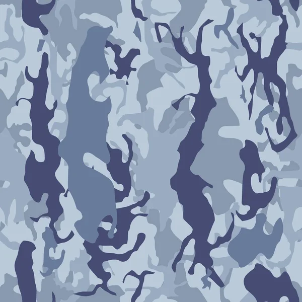 Camuflaje azul - ilustración vectorial — Vector de stock