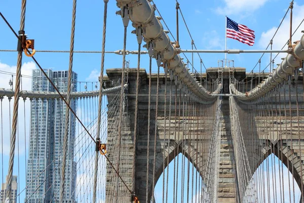 Brooklyn Köprüsü, New York — Stok fotoğraf