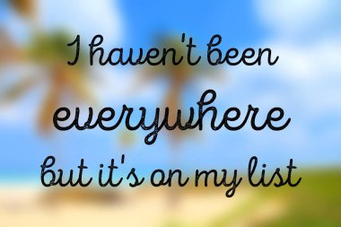 Seyahat - motivasyon posteri