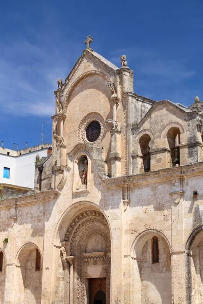 Matera, Olaszország-templom — Stock Fotó