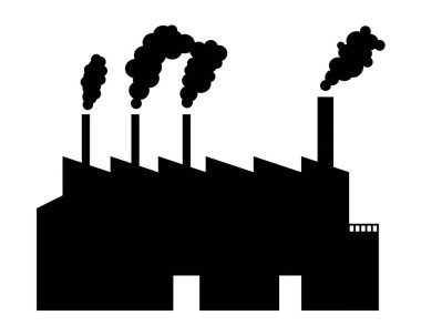 Sanayi siluet vektör