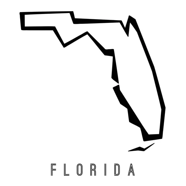 Florida Karte Umriss — Stockvektor © tupungato #170274964