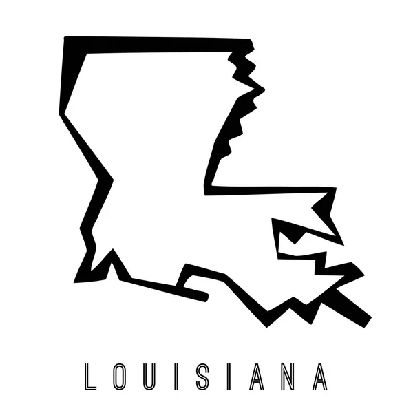 路易斯安那州几何地图 — 图库矢量图片