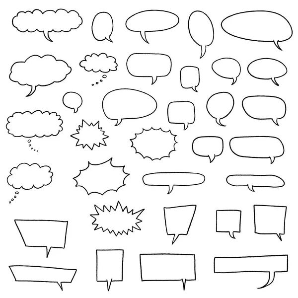 Cartoon speech bubbles — Stock Vector