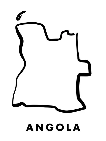 Angola carte aperçu — Image vectorielle