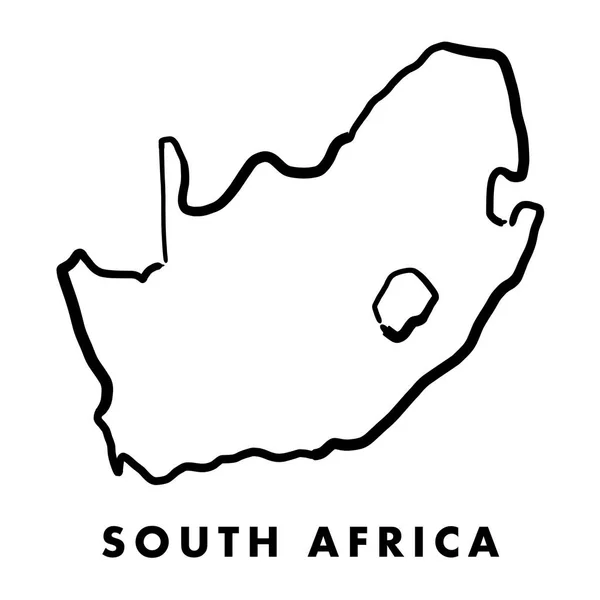 África do Sul mapa esboço — Vetor de Stock