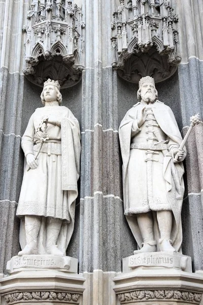 Saint Emeric and Saint Stephen — Stock Photo, Image