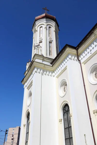 Ploiesti, Románia. Régi város építészet. — Stock Fotó