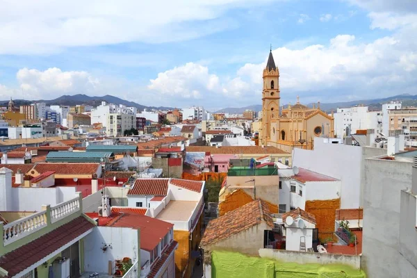 Malaga şehir manzarası — Stok fotoğraf