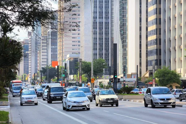 Sao Paulo traffic — Stock Photo, Image