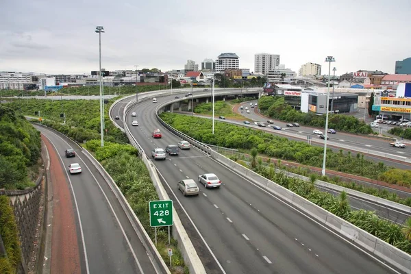 Scambio autostradale ad Auckland — Foto Stock