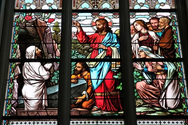Kostelní vitráže — Stock fotografie