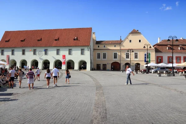 Sibiu, Rumunsko - staré architektury — Stock fotografie