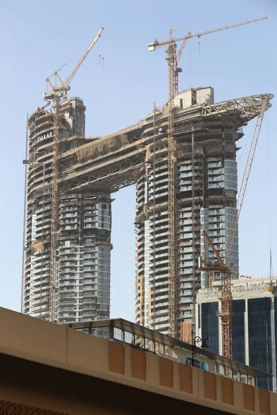 Výstavba v Dubaji — Stock fotografie
