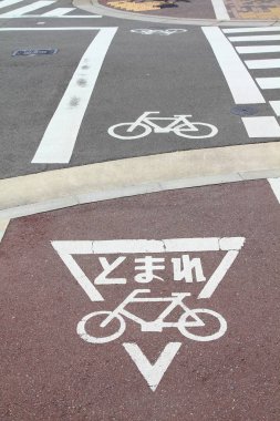 Bisikletçi yolu, Japonya