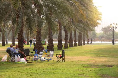 Sharjah park, United Arab Emirates clipart