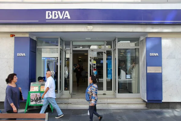 BBVA bank, Gran Canaria, Spanien — Stockfoto