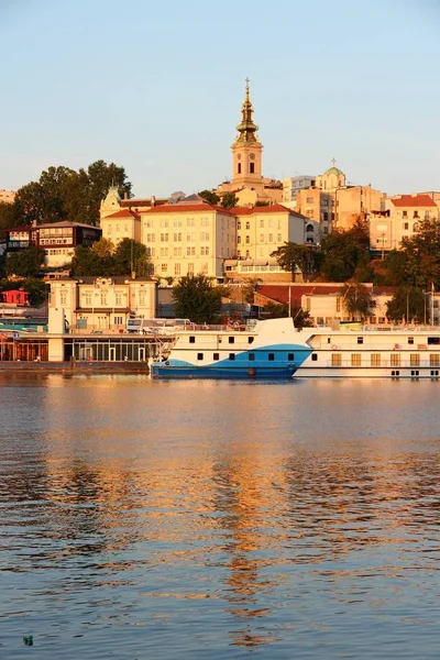 Belgrad, Serbien Sonnenuntergang — Stockfoto