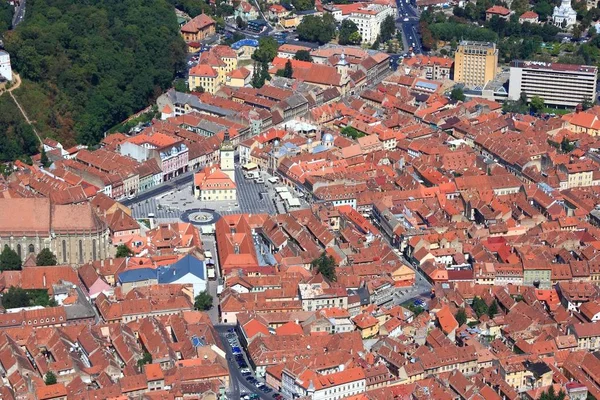 Brasov, Rumania - vista aérea —  Fotos de Stock