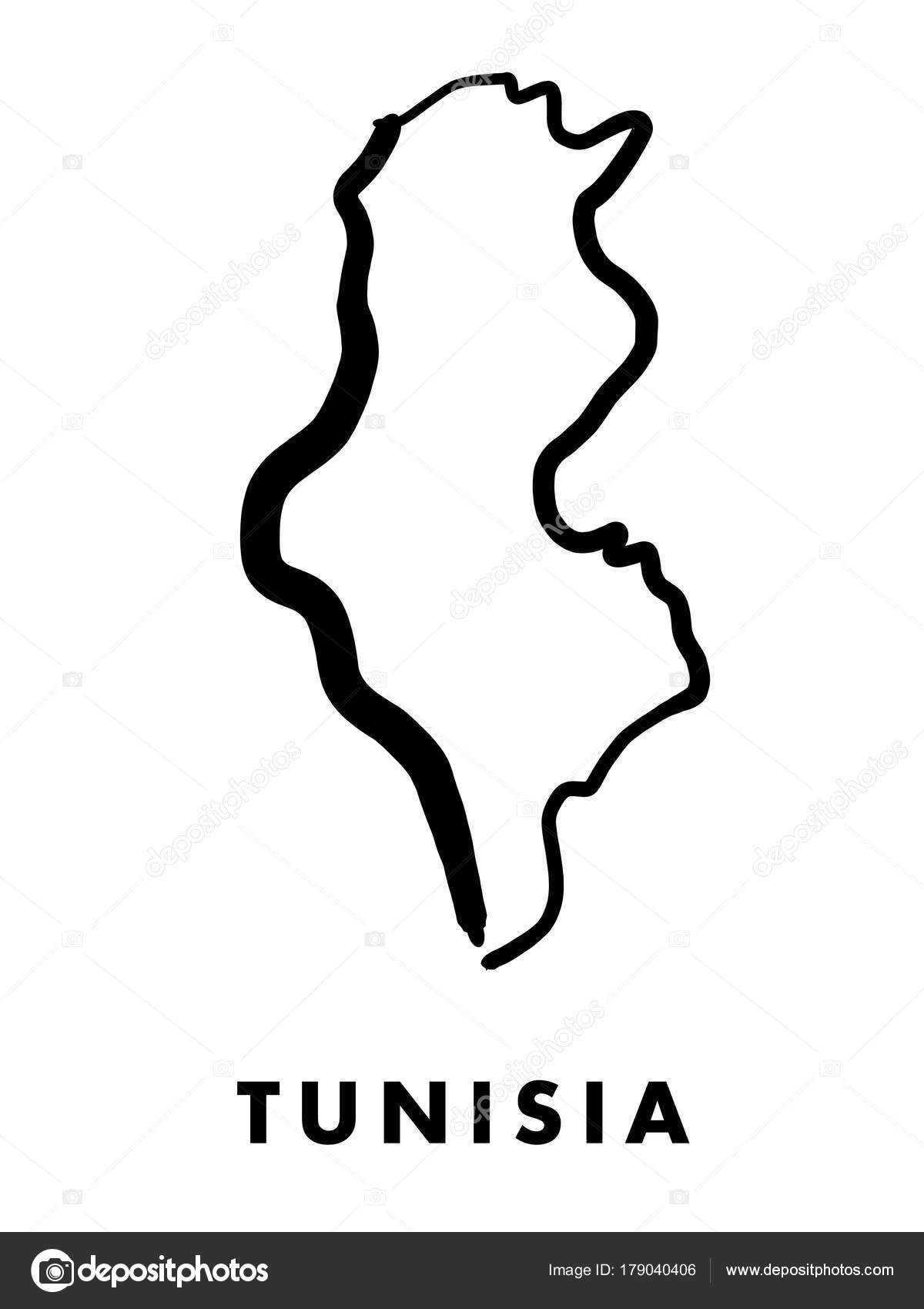 チュニジア地図概要 ストックベクター C Tupungato チュニジア地図概要 ストックベクター C Tupungato
