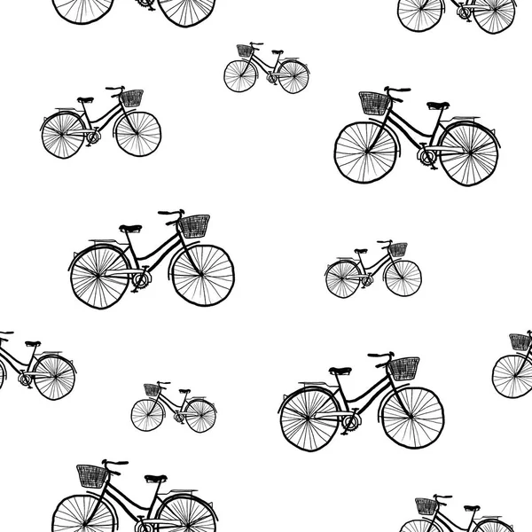 Retro fiets patroon — Stockvector