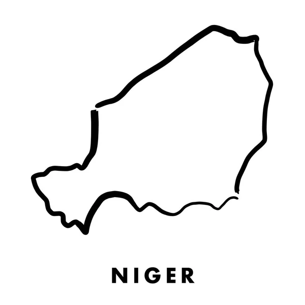 Niger carte aperçu — Image vectorielle