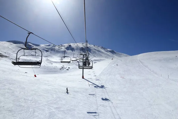 Francês alpes esqui — Fotografia de Stock